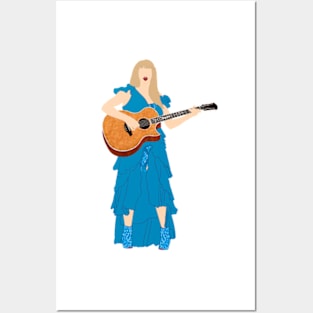 Eras Surprise Song Guitar + Blue Dress Posters and Art